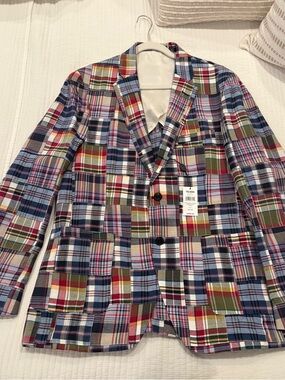NWT Todd Snyder PATCHWORK MADRAS MADISON SUIT JACKET